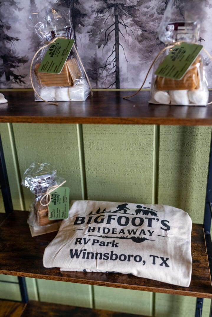 Bigfoot's Hideaway RV Park souvenir display